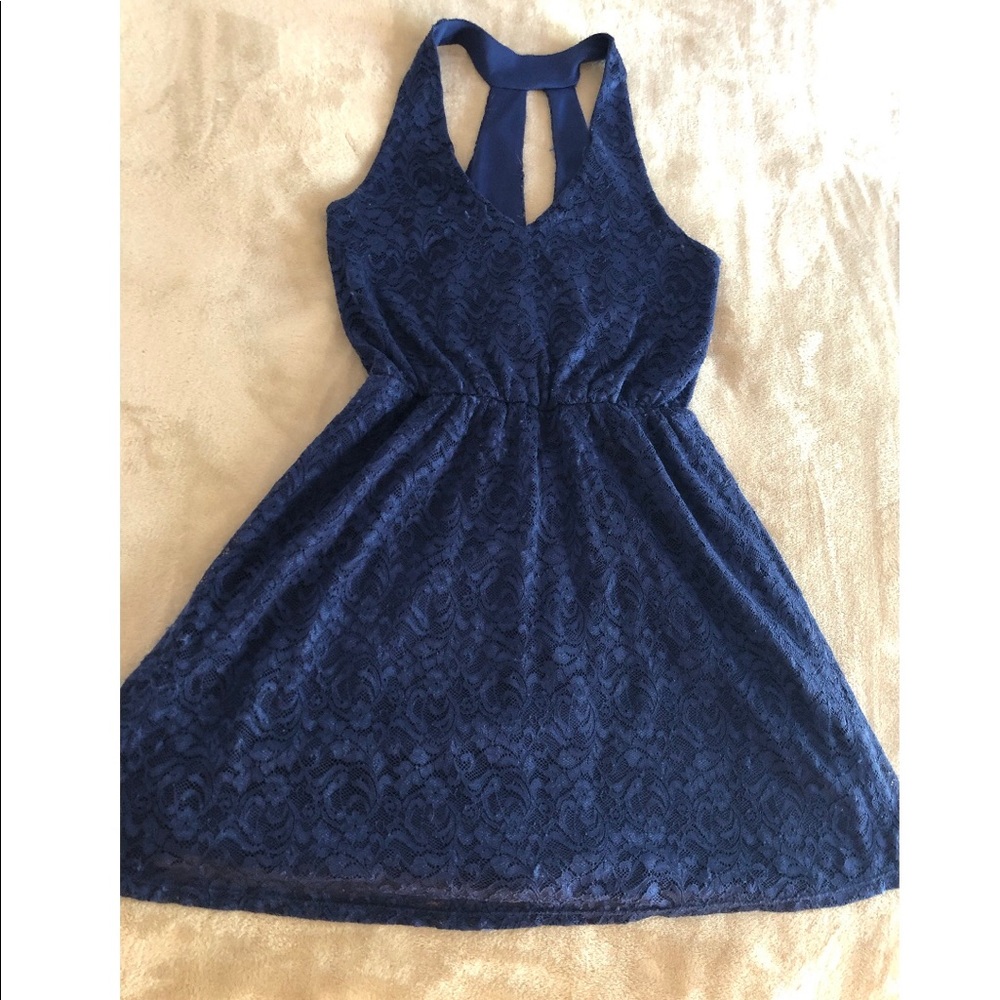 Open back mini dress